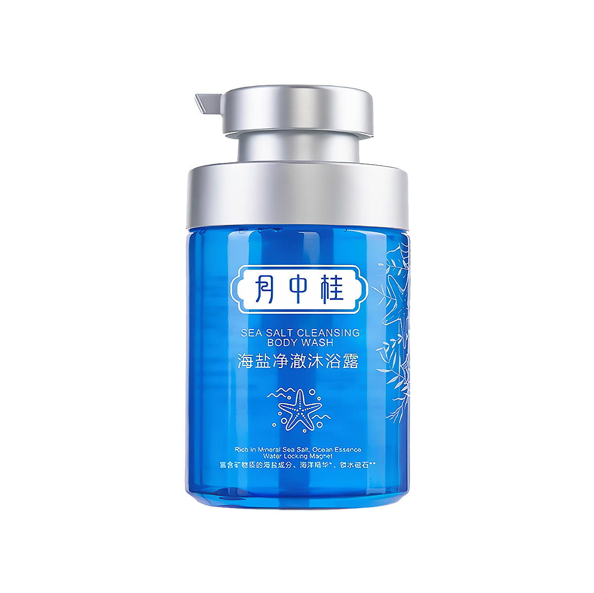 (Кол-во в коробке 20 шт)Очищающий гель для душа с морской солью Yue Zhonggui, 450 мл