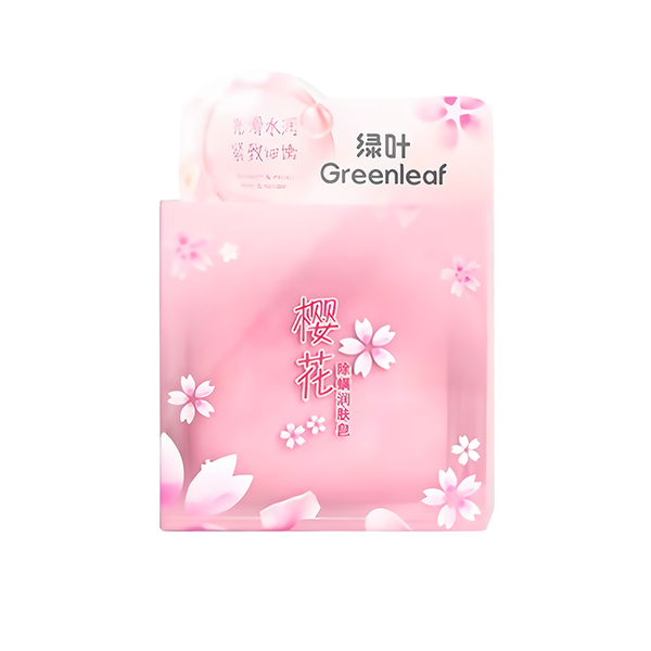 (Кол-во в коробке 20 шт) Greenleaf Увлажняющее туалетное мыло с цветами вишни, избавляющее от чесоточного зудня