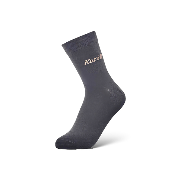 (Кол-во в коробке 100 шт) KARDLI Антибактериальные теплые длинные мужские носки (темно-серые)