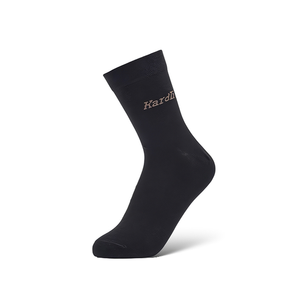 (Кол-во в коробке 100 шт) KARDLI  Антибактериальные теплые длинные мужские носки (черные)