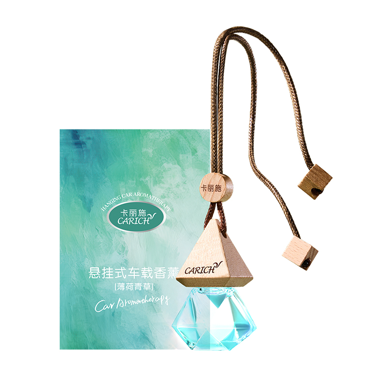 (В коробке 60 шт) Carich подвесная автомобильная ароматерапия 8 мл/ Мятная трава